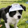 Cute Floral Print Pet Floral Sun Hat with Ear Holes Lightweight Dog Hat Comfortable Breathable Pet Headwear Photo Shooting
