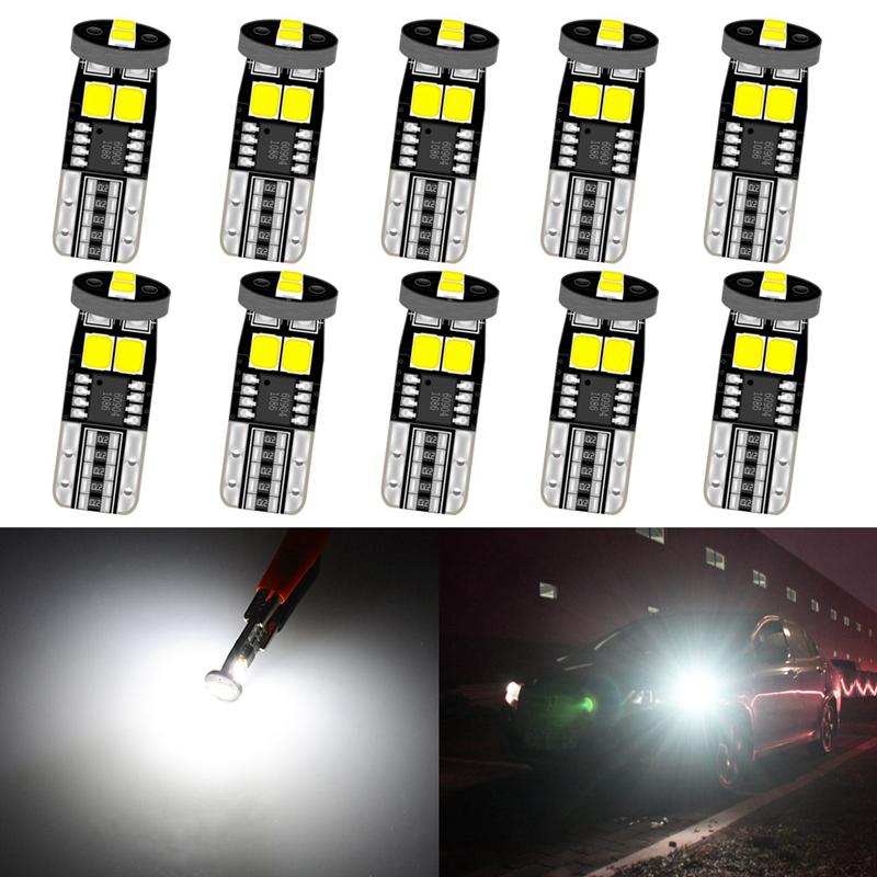 

10pcs Canbus T10 LED W5W Bulb for Alfa Romeo 159 147 156 Giulietta Mito Auto Interior Dome Light Error Free 168 Reading Lights білий