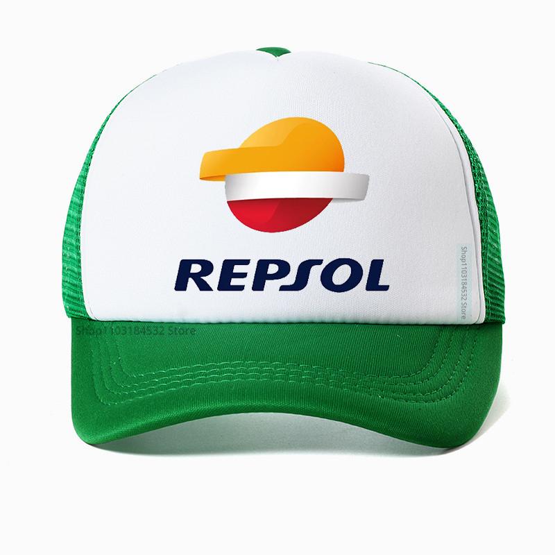 Berretto da baseball Repsol per sport all'aperto cappellino regolabile cappelli estivi in rete fresca traspiranti cappello da corsa