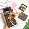 Pearl Handheld Ins Style Premium Folding Screen Flip Phone Case for Samsung ZFlip7 Little Bear Flod6