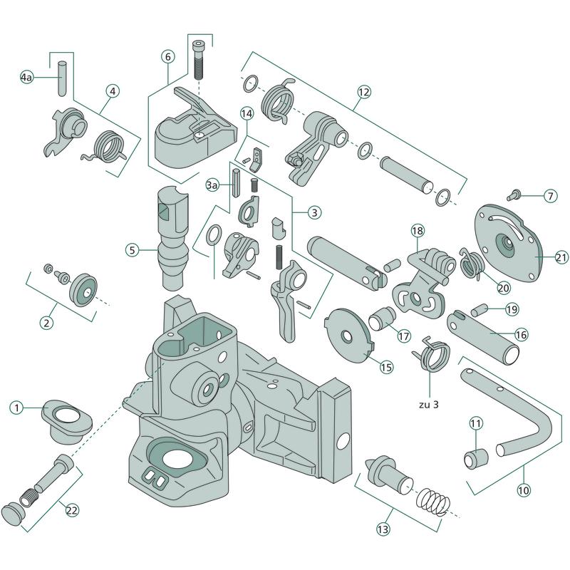 Main connecting pin for trailer hitch 36 Rockinger ROE70973