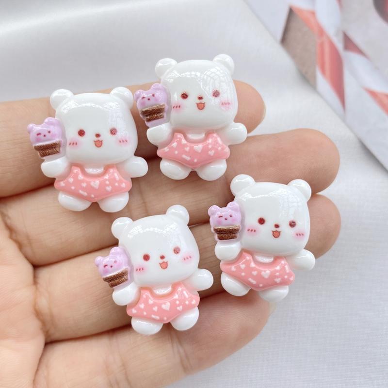 10Pcs New Cute Cartoon Cats Series Flat Back Resin Scrapbooking DIY Jewelry Hairpin Craft Decoration Accessorie