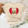 Peru T Shirt Women Designer Tee Girl Y2k Designer Unisexga Clothing