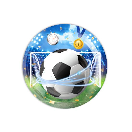 Futbol Doğum Günü Partisi Süslemeleri Seti Futbol Parti Malzemeleri Tabaklar Peçeteler Bardaklar Balonlar Afiş Masa Örtüsü ile Futbol Temalı Doğum Günü Partisi Paketi