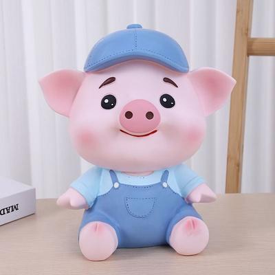 Large Capacity Animal Piggy Bank Anti-fall Cartoon Piggy Bank Pig Savings Can  Children's Day Gift
