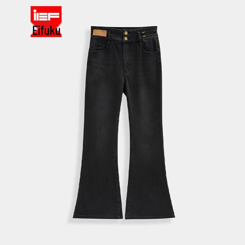 

IEF Women s Thin Velvet Denim Flare Pants L