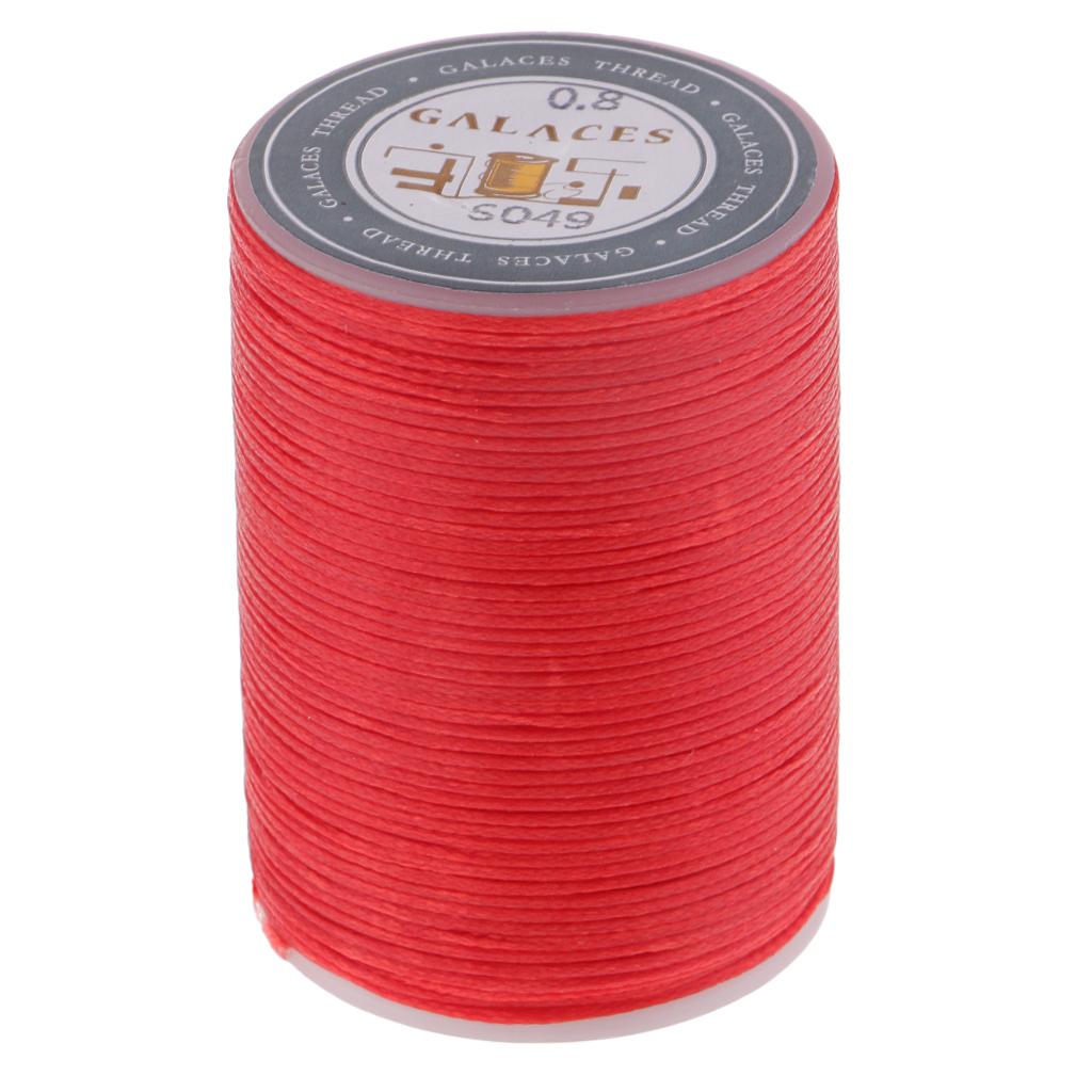 Waxed Polyester Sewing Thread Heavy Duty Embroidery Cord Multicolored Spool for DIY Leathercrafts Hand Sewing Accessories