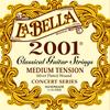 La Bella Classical Guitar Strings 2001 Classical Medium, Medium Tension