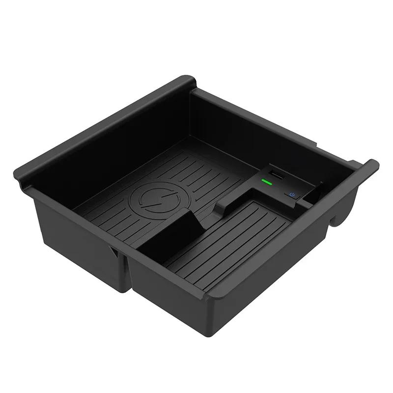 

15 Вт автомобильная беспроводная зарядка для Toyota Tacoma TRD N300 2016~2023 телефон быстрое зарядное устройство пластина панель коробка док-станция