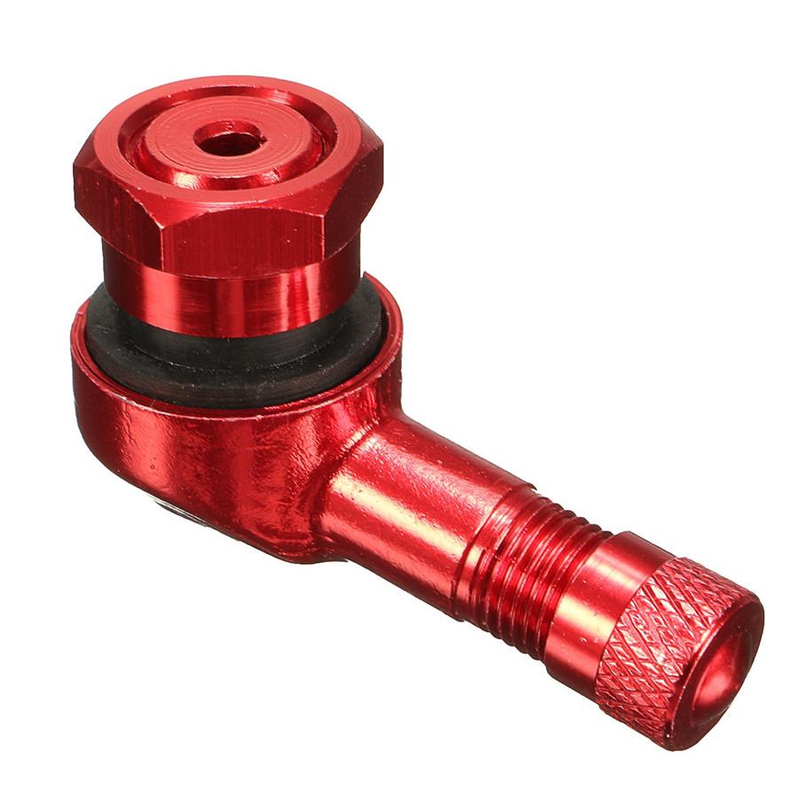 2KS 11,3mm CNC Hliníkové Červené Motocyklové 90 Stupňové Dříky Ventilů Pneumatik Ráfku Kola