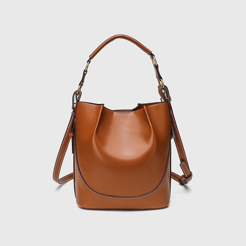 

ZR Cross-mirror New Product Popular Model Large Capacity Wide Shoulder Strap Single-shoulder Handbag Cross-body Bucket Bag Fashionable Women s