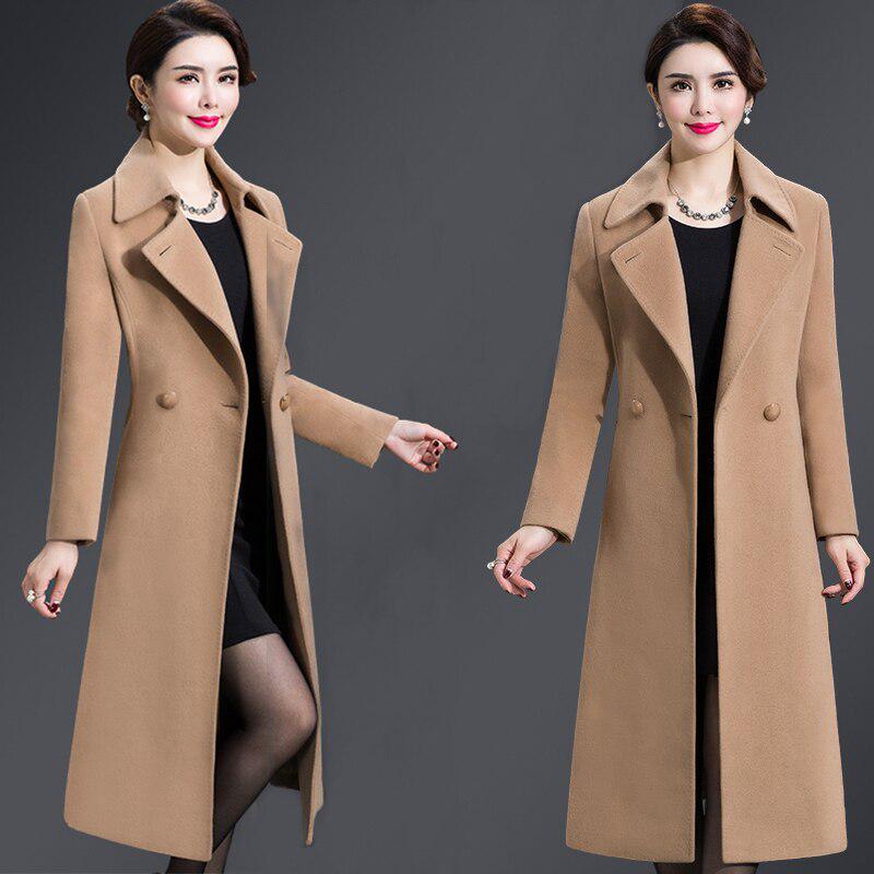 long wool coat plus size