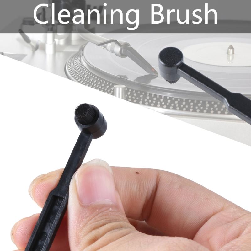 Stylus Brush Precise Turntable Needle Cleaner Brush for Audiophiles Record Player Stylus Cleaning Brush