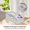 Hat Storage Organizer Stackable Hat Organizer For Baseball Caps 2 Pieces Holder Dustproof Organization For Home Closet Shelf