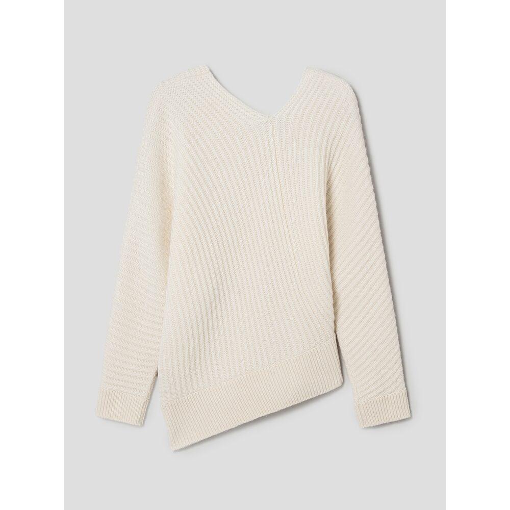 Anggae Paddies Asymmetric Pullover Ivory