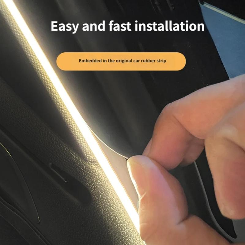 Waterproof LED Light Strips for Vehicle Trunk Flexible Design Easy Plug in Install Universal Fit Enhances Driving Safety