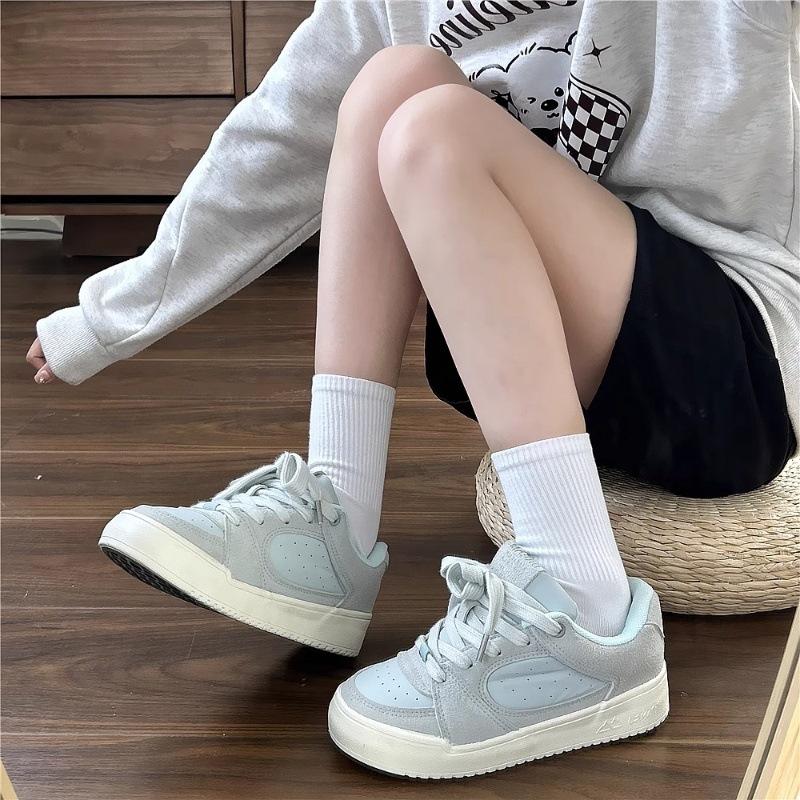 Korean Version of Foreign Trade Platform Niche Retro Board Shoes Women's Ins Tide 2025 Summer New Leisure Sports Versatile White Shoes