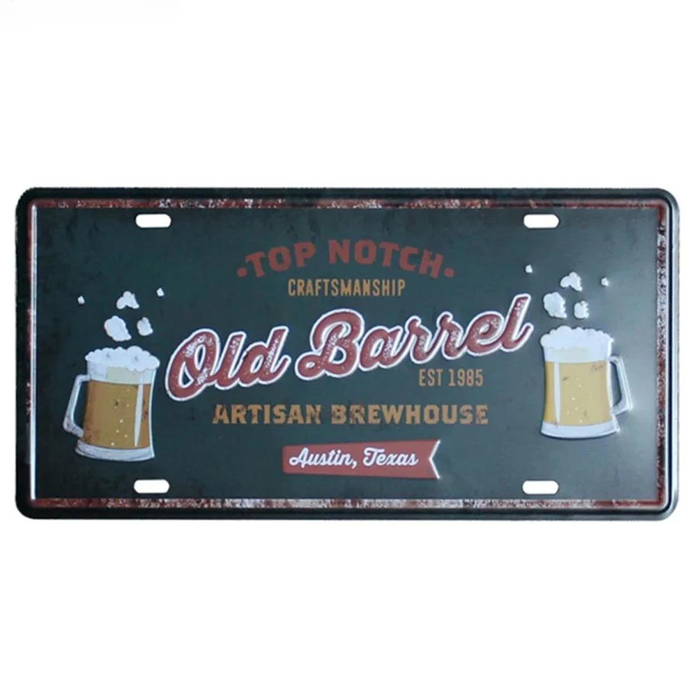 Welcome Beer Zone Metal Tin Signs Cold Beer Posters Front Door Club Bar Pub Cafe Wall Decors Retro Metal Signs