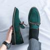 Fashion Summer Mens Loafers Luxury Brand Outdoor Casual Shoes High Quality Suede Leather Walking Shoes Lace-up Business Shoes Mocassin