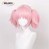 Kaname Madoka Wig Puella Magi Madoka Magica Cosplay Wig 30cm Pink Hair With Double Ponytails Heat Resistant Hair Wigs