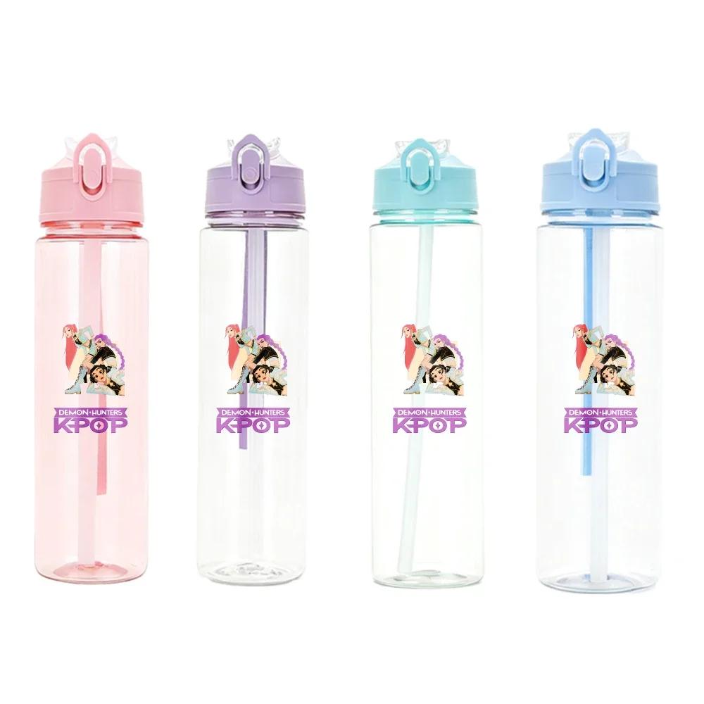 Anime Kpop Demon Hunters Character Water Cup Big Capacity Outdoor Portable Drinking Bottle Present designed for Boys plus Girls