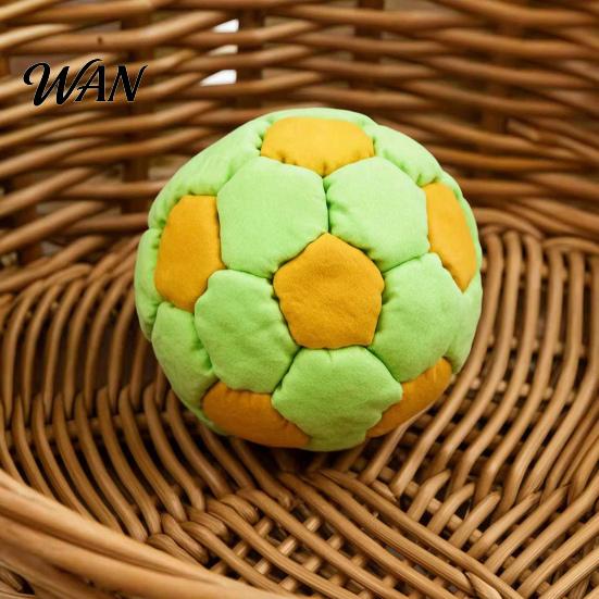 Soccer Shaped Sand Bag Football Sandbags, Soft Plush Footbags for Adults, Juggling Balls, Vibrant Sports Team Building Game Prop Design Dirtbag Indoor