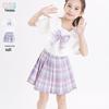Girls' JK Style T-shirt & Skirt Set