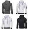 Fashionable Men's Plain Hooded Hoodie Sweatshirt Jacket Perfect For Running And Outdoor Activities
