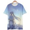 Anime T-Shirts Sousou No Frieren Tshirt 3D Print Streetwear Men Women Fashion Oversized Short Sleeve T Shirt Girls Tees Clothing