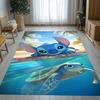 Cartoon S-Stich Kawaii Monster Wohnzimmer Rutschfester Teppich Weicher Teppich für Schlafzimmer Kinderzimmer Spielzimmer Sofa, Heimdeko Fußmatte Geschenk
