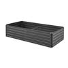 Metal Raised Garden Bed, 2.0 x 1.0 x 0.5 m Outdoor Galvalume Planter Garden Box, Open Bottom Design, Large Planter Raised Bed for Growing Vegetables,