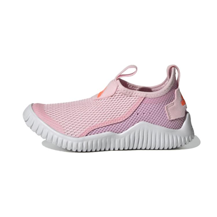 

Adidas Rapidazen S .Rdy C Slip Resistant Abrasion Resistant Mid top Kids Running Shoes Pink White FZ3955 35