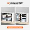 Organizadores de Literatura, Buzón de Oficina de 12 Compartimentos con Estantes Ajustables, Clasificador de Literatura de Madera 20.4x12x16.1 pulgadas para Oficina, Hogar, Aula,