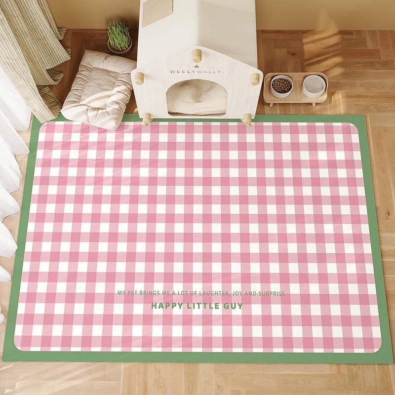 Farbe Kariert Einfacher Teppich Wohnzimmer Sofa Schlafzimmer Bettseite Arbeitszimmer Eingangsmatte Rutschfest Heimdeko Modern Mode Teppich