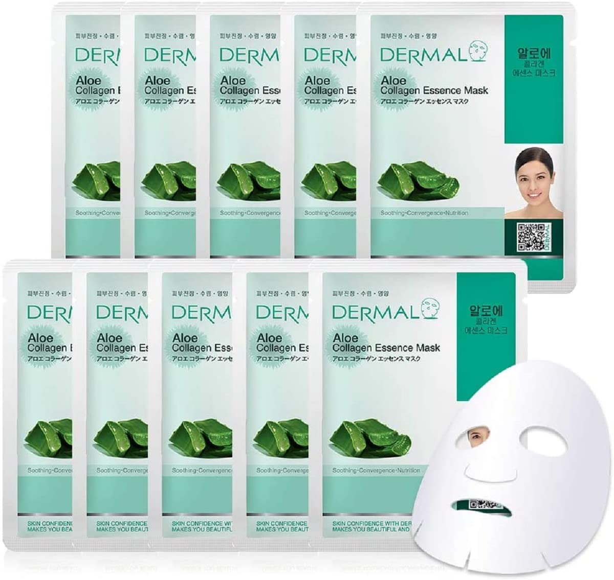 

Маска-эссенция Dermal Collagen с алоэ 23 г x 10 шт. [предмет]