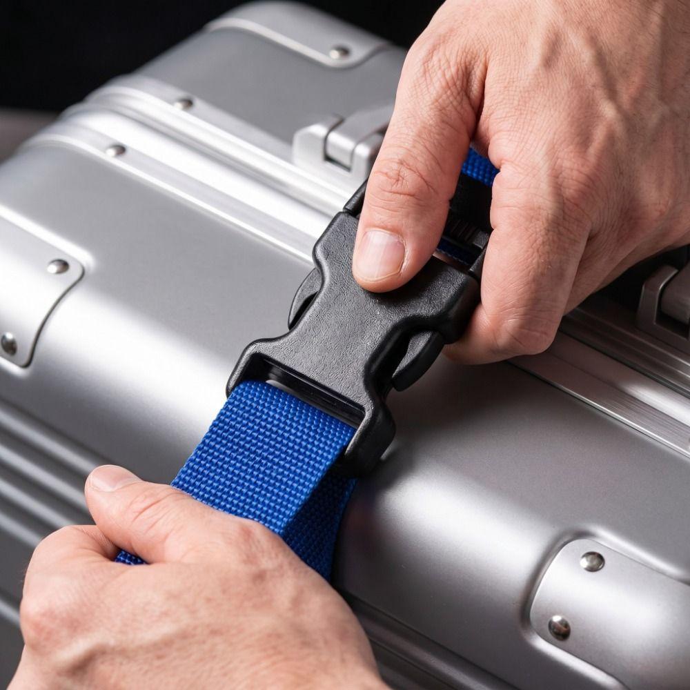 4 Pcs Portable Adjustable Packing Belt Polyester Baggage Secure Strap Travel Luggage Strap Packing