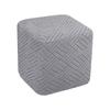 Full Coverage Ottoman Covers Geometric Jacquard Furniture Slipcovers  Sofa Footstool