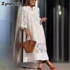 Nuovo Set Due Pezzi Abito Casual Largo con Scollo a V in Pizzo