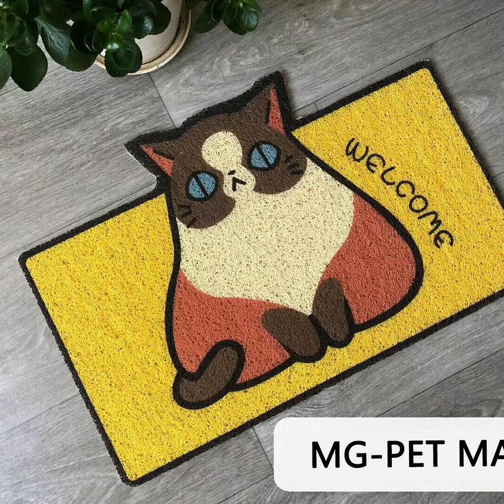 Cartoon Welcome Entrance Doormats Carpets Rugs for Home Bath Living Room Floor Stair Kitchen Hallway Non-Slip Cat Dog Pet Gamer