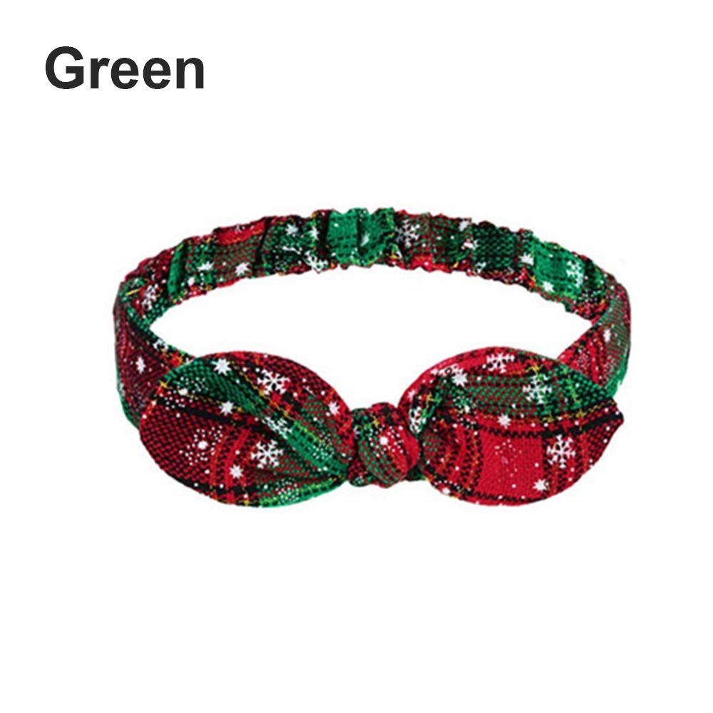 Happy Navidad Decor Girls Ornaments Christmas Grid Headband Xmas Garland New Year Gift Snowflake