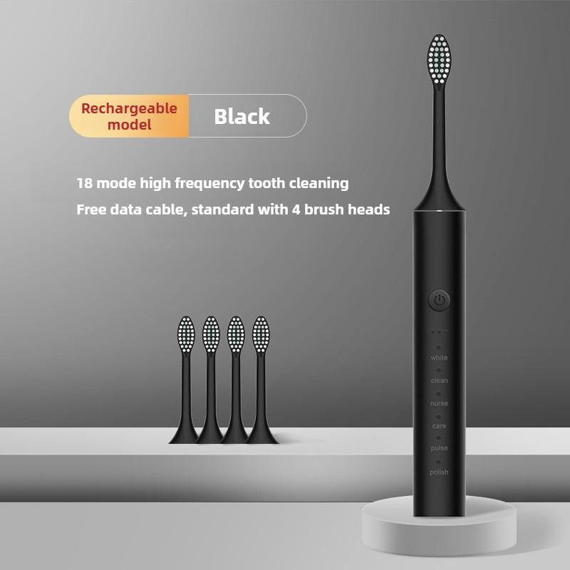 Sonic Electric Toothbrush Set for Adults Rotary Rechargeable Electric Toothbrush for Adults Rotating with 3 Soft Brush Heads