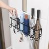 Wall-Mounted No-Punch Umbrella Rack: Large Capacity Doorway Holder