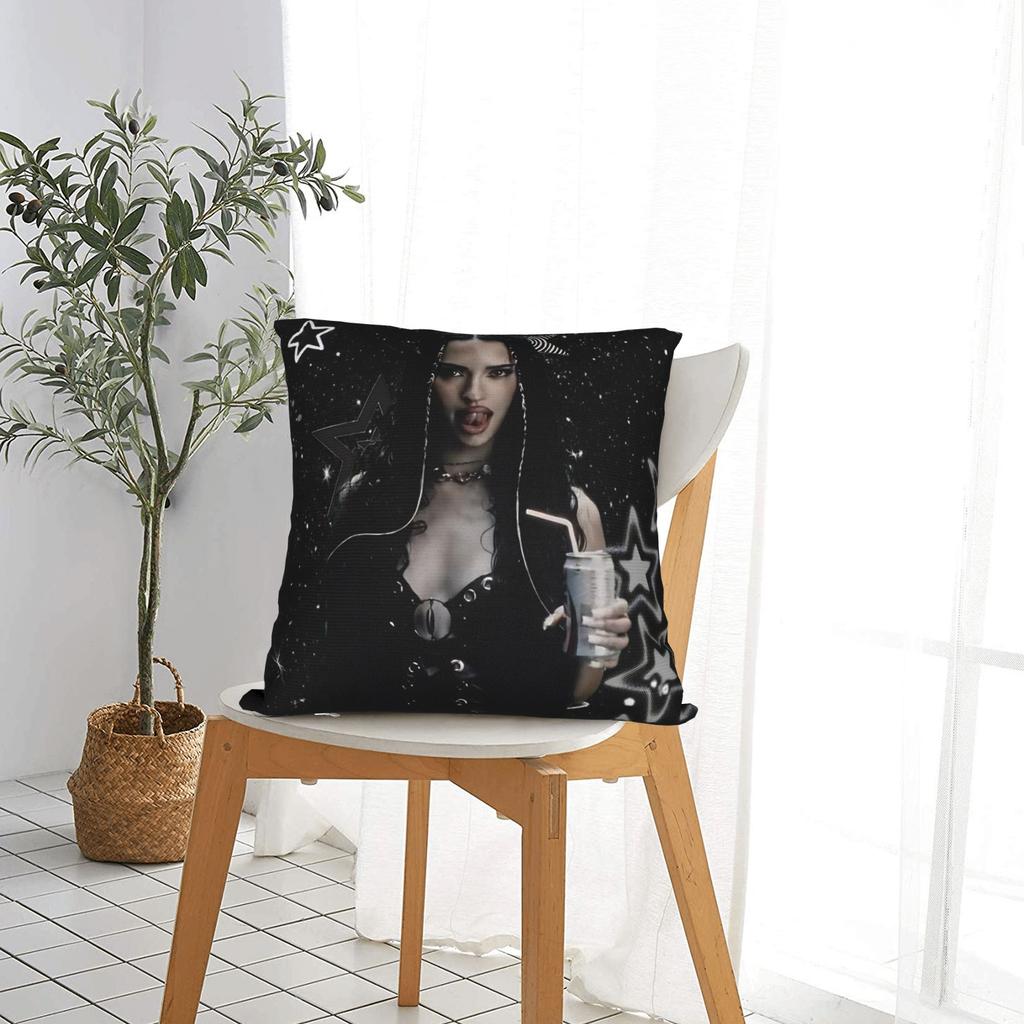 Daniela Katseyes Kpop Girl Group Pillowcase Printed Cushion Cover Gift Throw Pillow Case Cover Home Zipper