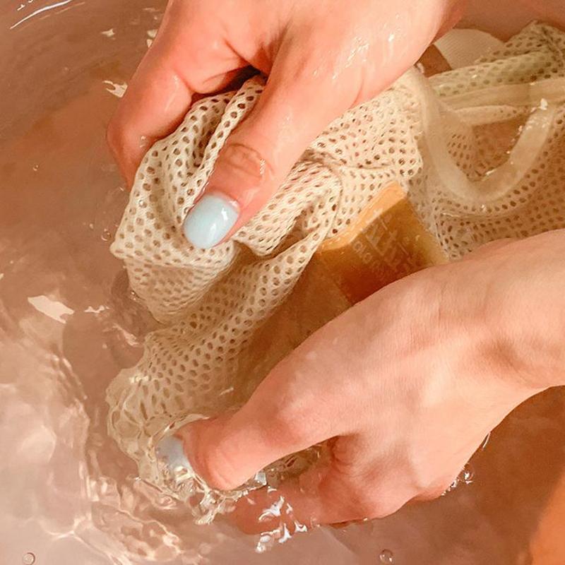 Large Capacity Storage Mesh Bag Storage Bag Reusable Vegetable Storage Net Bag Underwear Socks Storage Kitchen Hanging Mesh Bag