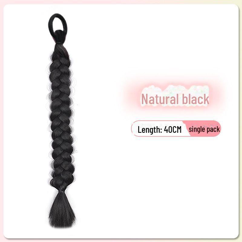 Y2K Highlighted Double Ponytail Braids for Women – Gradient Style