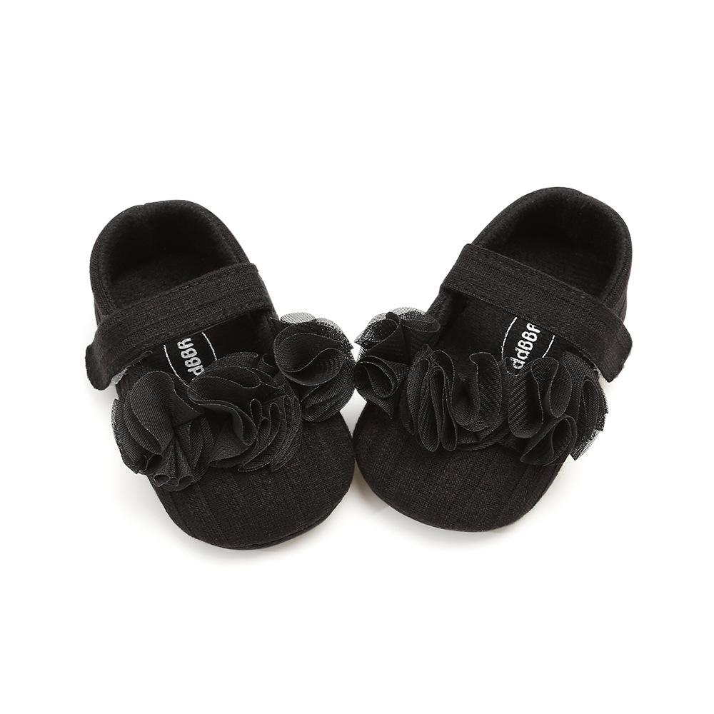 MYGGPP Small Flower Woolen Baby Princess Shoes Baby Shoes Soft Soled Toddler Shoes