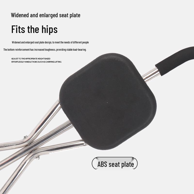 Tri-Fold Walking Cane Stool with Non-Slip Grip for Elderly & Disabled - Mountain Climbing Support