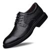 Men's Breathable Leather Formal Shoes - Spring/Summer Casual Cowhide Shoes with Warm Cotton.