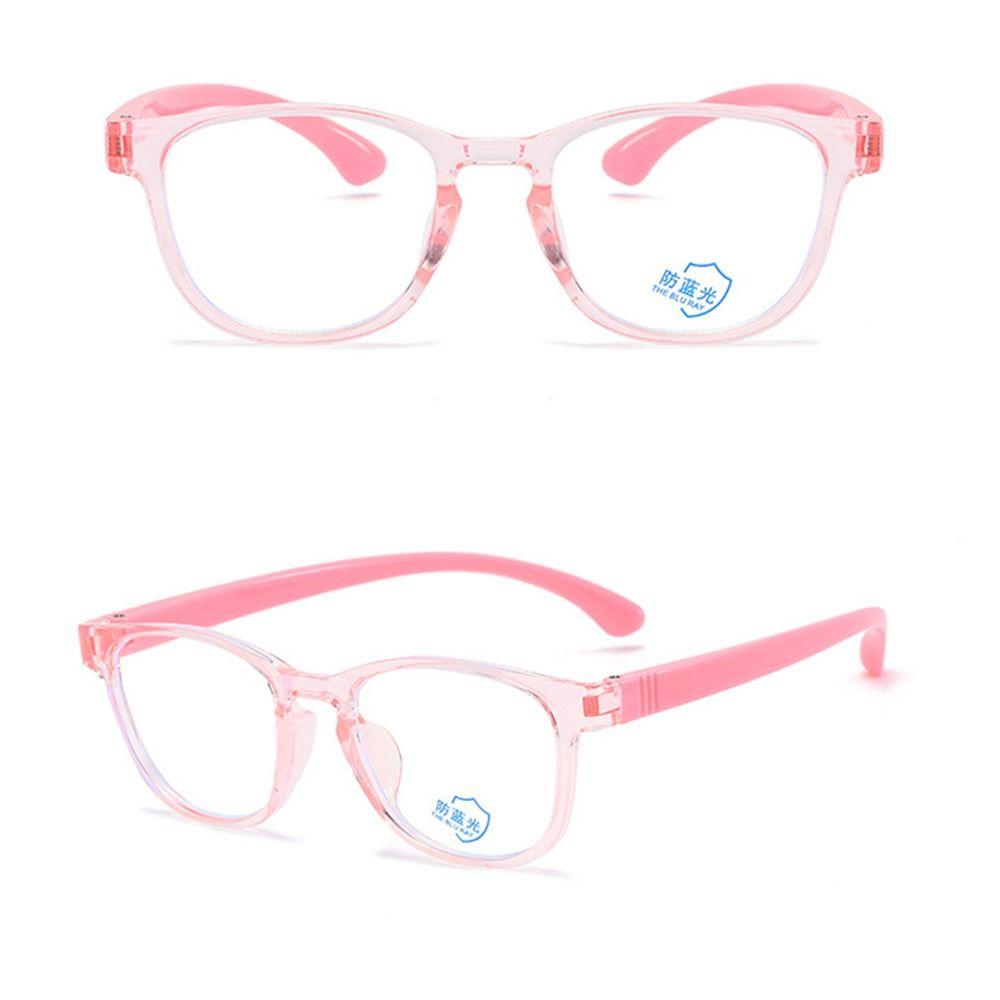Anti-blue Light Comfortable Eyeglasses Silicone Ultra Light Frame Kids Glasses  Children Boys Girls