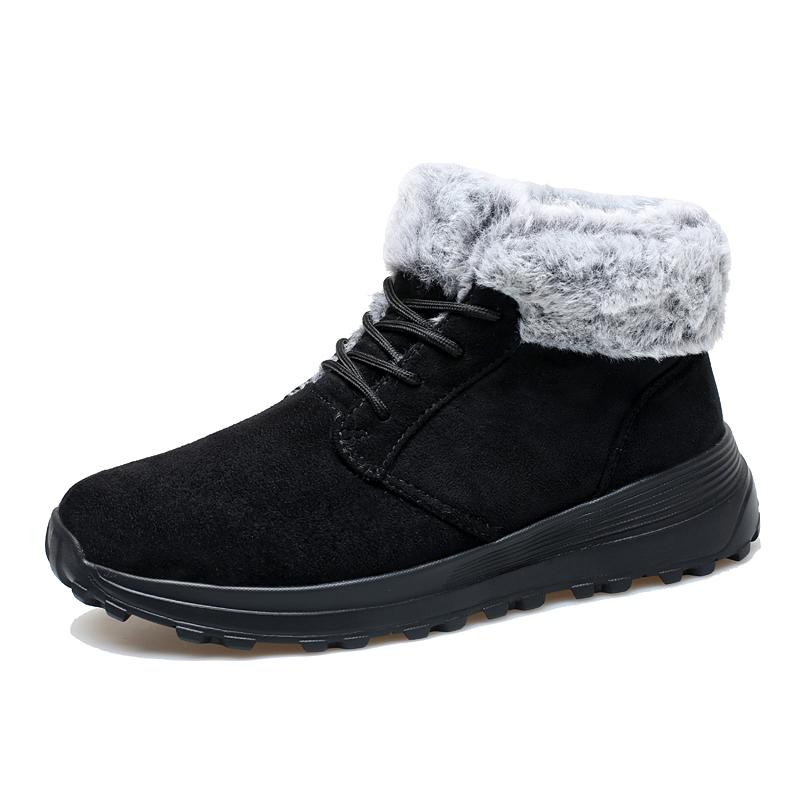 

Men Boots Winter Shoes For Men Warm Plush Snow Boots Outdoor Thick Sole Non Slip Ankle Boots Mens Winter Botas Hombre 40